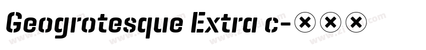 Geogrotesque Extra c字体转换